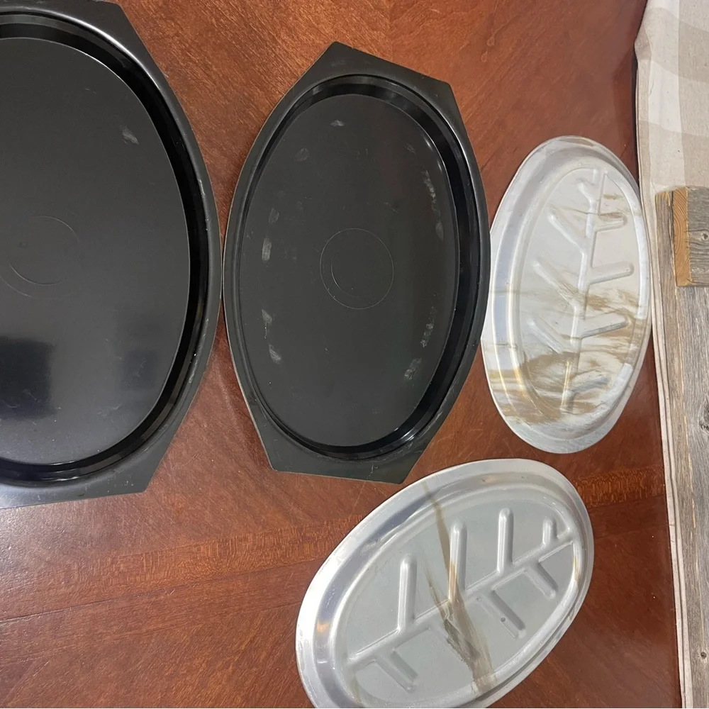 Nordic Ware sizzler steak platters 2 sets